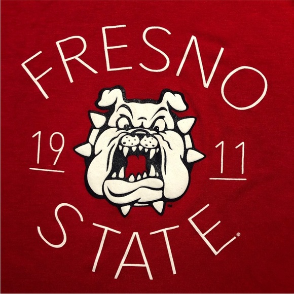 Champion Activewear Fresno State Bulldogs Red White Racerback Tank  Top XS - Picture 4 of 7